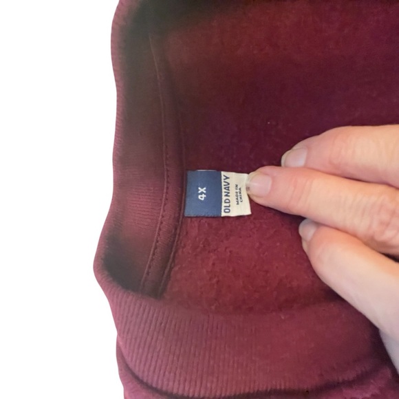 Old Navy Jennifer Lopez Cropped Sweat Shirt-Crew Neck-Dropped Sleeves-Size 4X - Picture 11 of 12